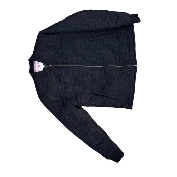 Rare True Religion Quilted Jacket Large Black - Picture 4 of 9